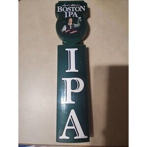 Samuel Adams Boston IPA Beer Tap Handle Green Bar Pub Man Cave Decor